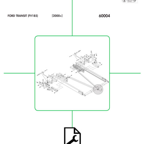 Base Con Prolunghe Gancio Traino Ford Transit FV185 Dal 2000