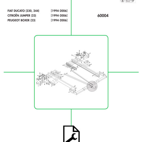 Base Con Prolunghe Gancio Traino Fiat Ducato 230/244 Dal 94-06 Vers.telaio