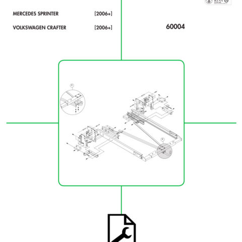 Base Con Prolunghe Gancio Traino Mercedes Sprinter, VW Crafter Ruota Singola Dal 2006