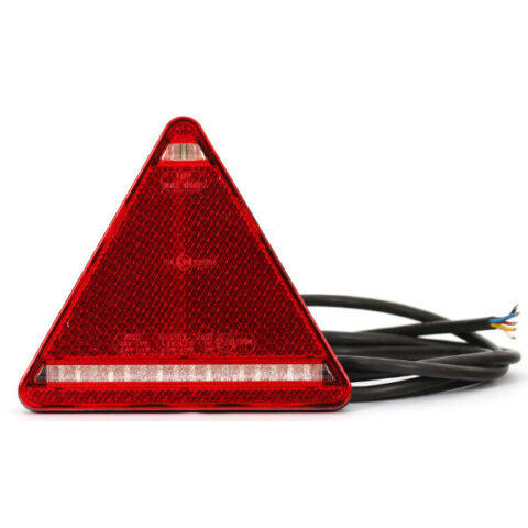 Fanale Posteriore Triangolare Sx A Led C/catadiottro 5 Luci C/cavo Mt. 7