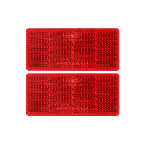 Catadiottro Rettangolare Adesivo Rosso Mm. 90×40