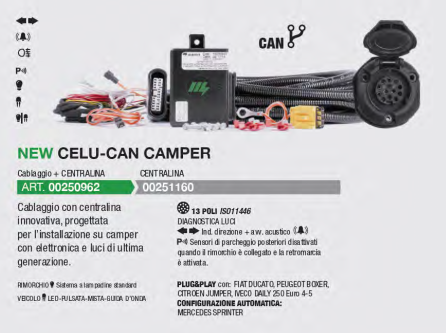 Cablaggio Can Bus Littlefuse Menber’s 13 Pin Autotelaio (Autocaravan, Motorhome)