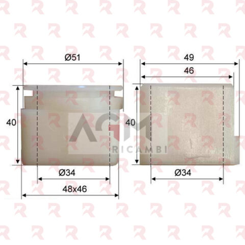 AL-KO BOCCOLA ANT. + POST. 60 S/2 – 90 S/3 – DAL 11/96