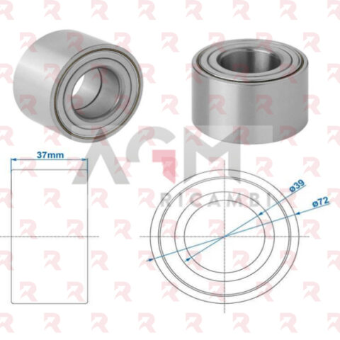 KIT CUSCINETTO COMPACT 39/72/37