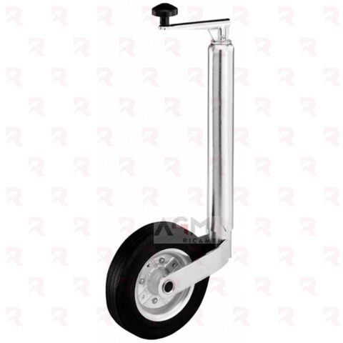 RUOTINO D’APPOGGIO TUBO Ø 48 – H 570/820 – RUOTA 200X50