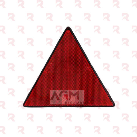 CATADIOTTRO TRIANGOLARE ROSSO C/VITI DI FISSAGGIO M5