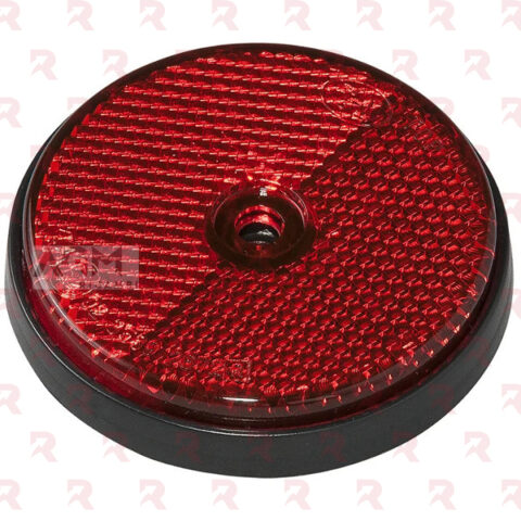CATADIOTTRO ROSSO TONDO Ø MM. 60 CON FORO Ø MM. 5