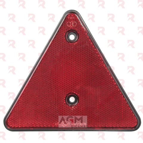 CATADIOTTRO ROSSO TRIANGOLARE MM. 152X136 – Interasse Fori 70