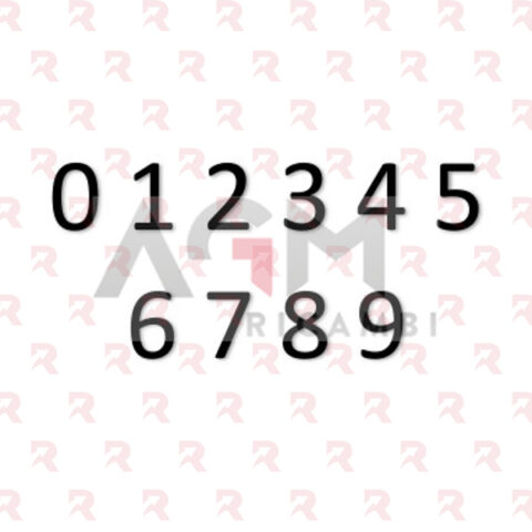ADESIVO NUMERO 9 Mm. 40X80